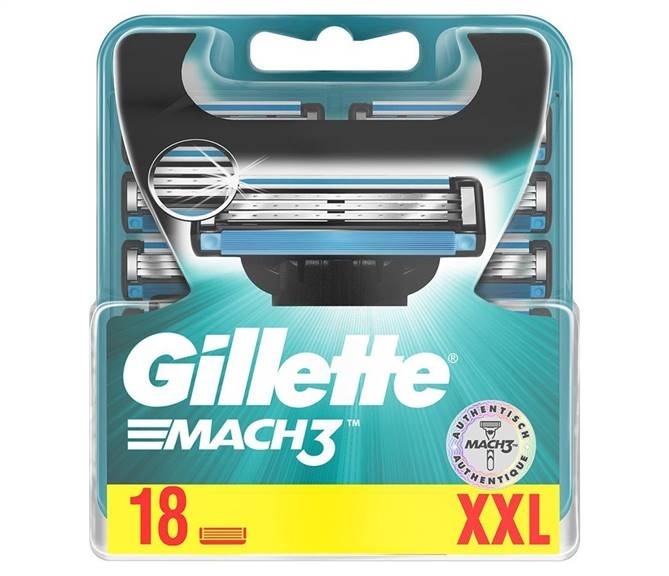 Gillette - Mach 3 Yedek Tıraş Bıçağı 18'li