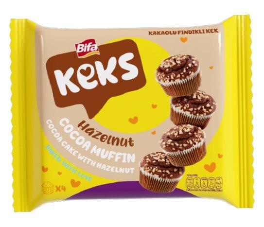 Bifa - Fındık Parçacıklı Kakaolu Muffin Kek