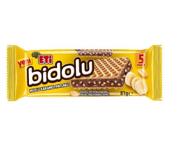 Eti Bidolu - Kakaolu Yer Fıstıklı Karamelli Gofret