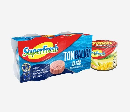 Superfresh - Ton Balığı 2x140g& Mısır 200g