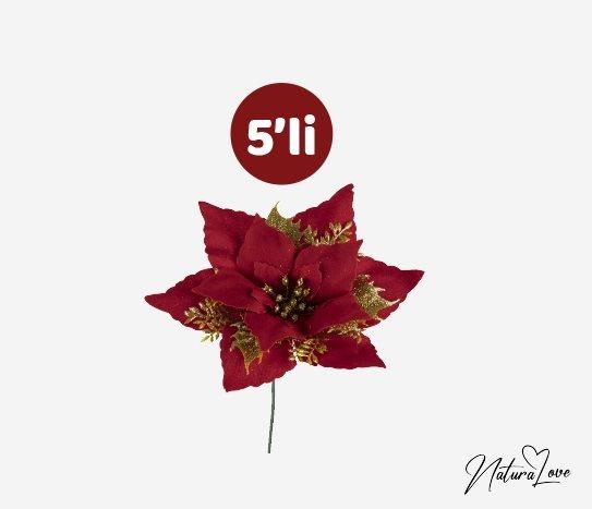 Dekoratif Kırmızı Yapay Çiçek