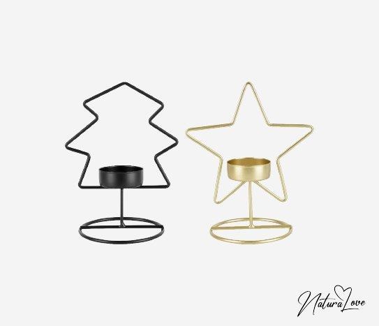 Figürlü Metal Mumluk