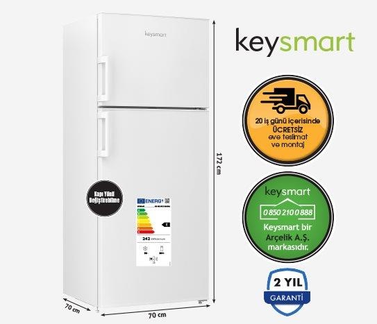 NOFROST BUZDOLABI KEY 430 NFE