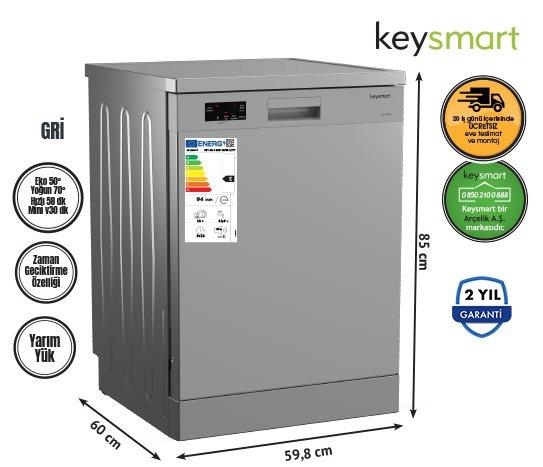 4 PROGRAMLI BULAŞIK MAKİNESİ KEY 4014 BMS