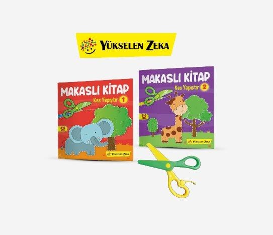 Kes-Yapıştır Makaslı Kitap Seti