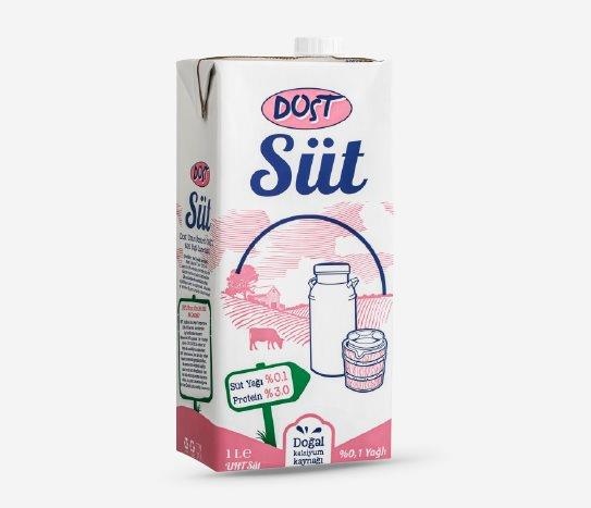 Dost - %0,1 Yağlı Süt