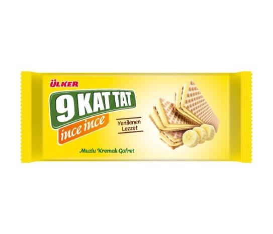 Ülker 9 Kat Tat - Muz Kremalı Gofret
