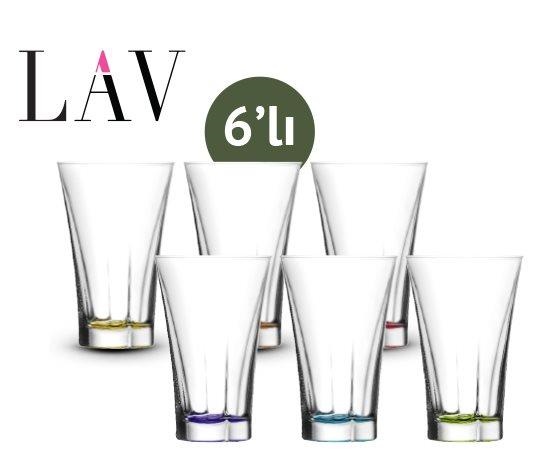 Truva Renkli Kahve Yanı Bardak ~100 cc