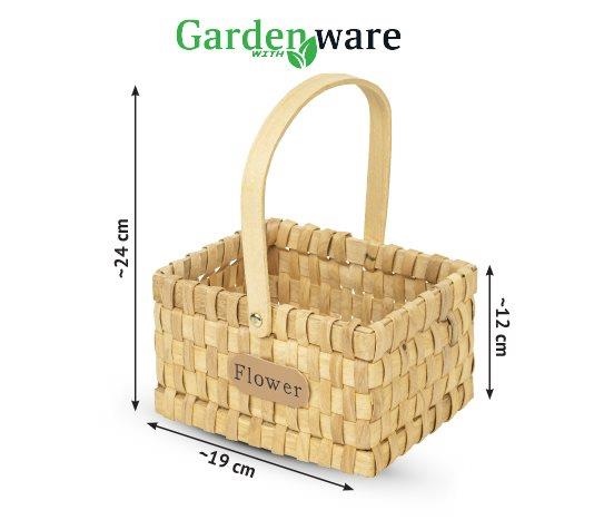 Hasır Kulplu Dekoratif Sepet