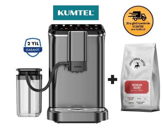 LATTENOW TAM OTOMATİK ESPRESSO MAKİNESİ HCM-02 VE PREMIUM BLEND KAHVE ÇEKİRDEĞİ 500 G