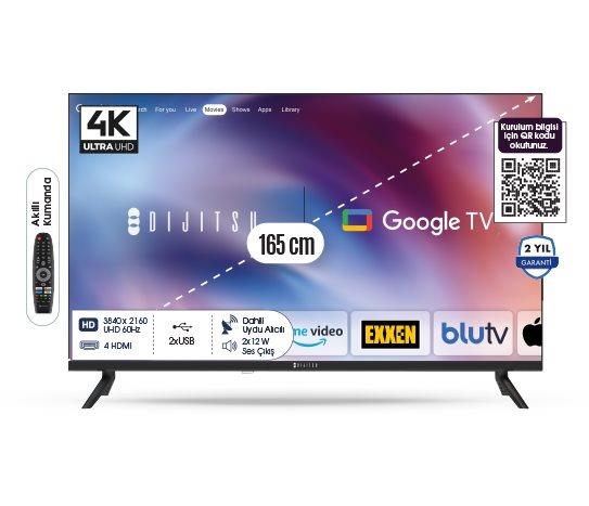 65 İNÇ ULTRA HD GOOGLE TV 65DG22000