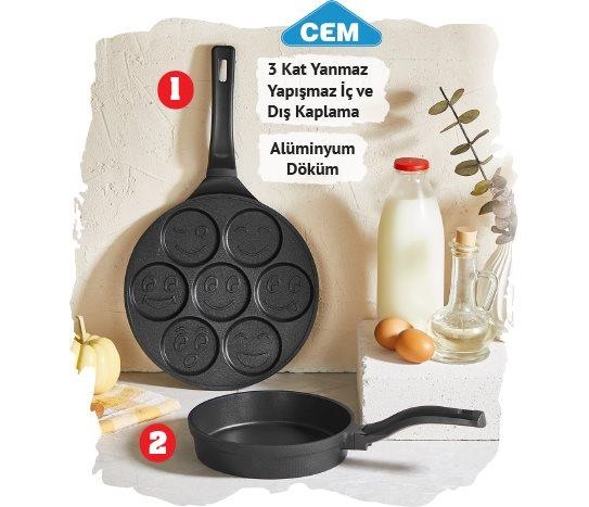 Figürlü Pankek Tavası