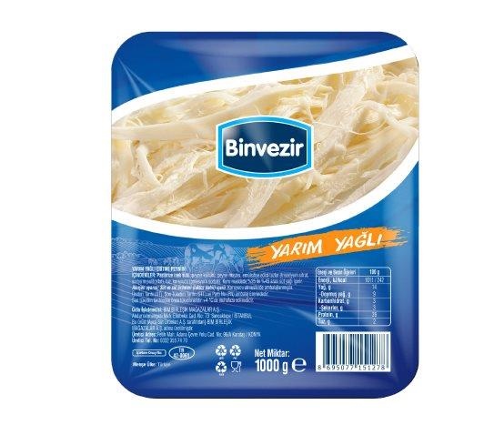 Binvezir - Yarım Yağlı Eritme Peyniri