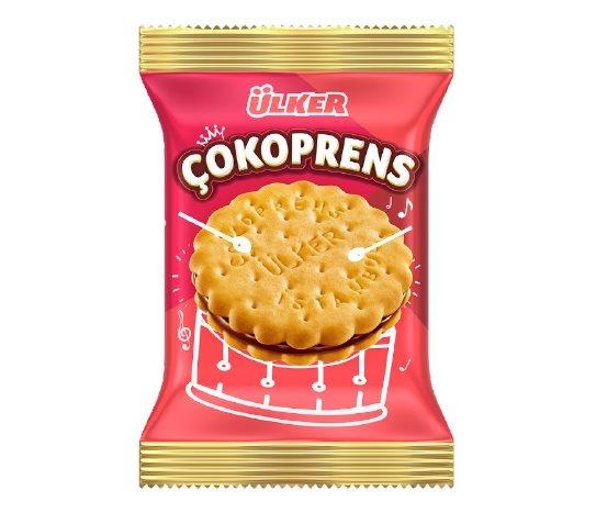 Ülker Çokoprens - Kakaolu Fındık Kremalı Bisküvi