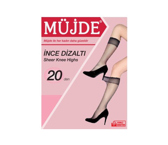 Müjde Dizaltı Çorap 20 Den