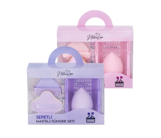 Naturalove 3'lü Makyaj Süngeri Seti