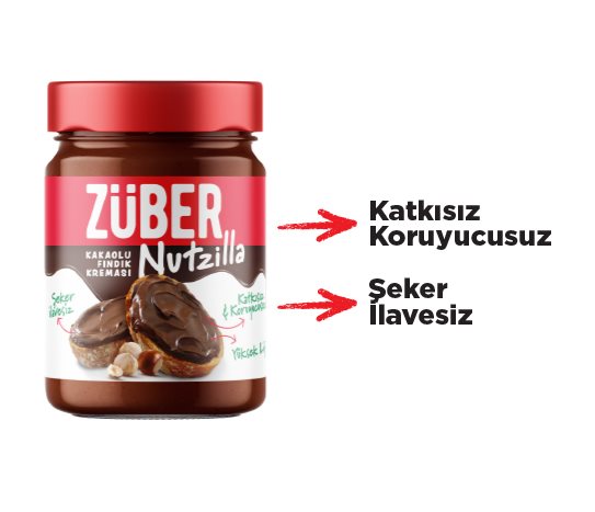 Züber Nutzilla Kakaolu Fındık Kreması