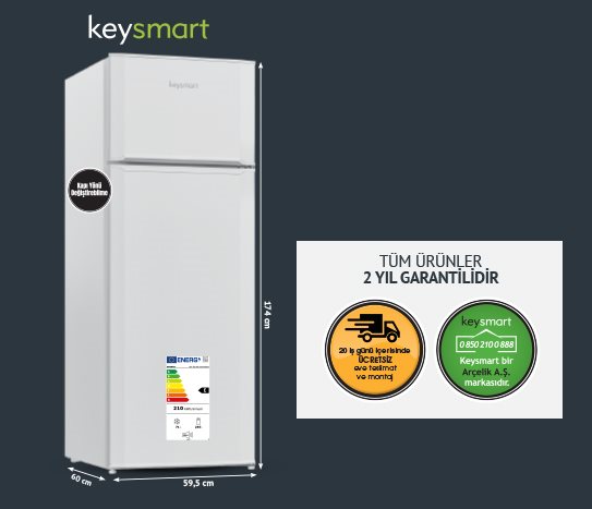 BUZDOLABI KEY 330 STE