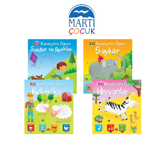 100 Kanatçıkta Öğren Serisi Kitaplar