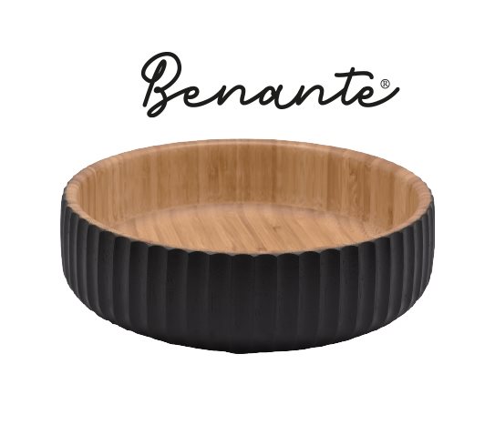 Gravürlü Bambu Kase ~22 cm