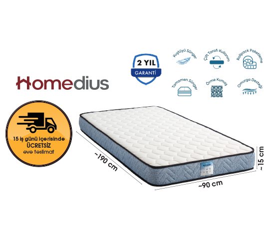 Voyage Kuştüyü Süngerli Tek Kişilik Yatak