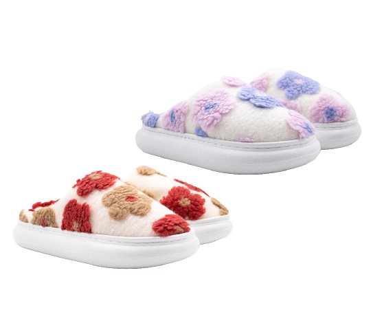 Çiçek Desenli Terlik Kadın