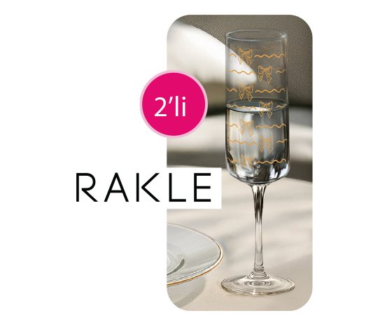 Fiyonk Desenli Kahve Yanı Su Bardağı ~190 cc