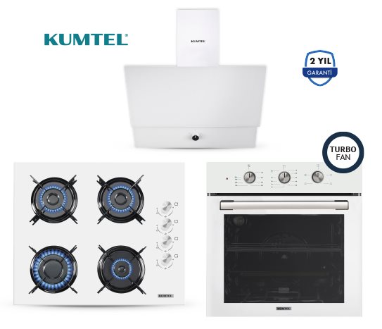 BEYAZ TURBO CAM ANKASTRE SET