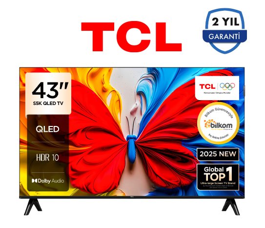 43 İNÇ FULL HD QLED ANDROID TV 43S5K
