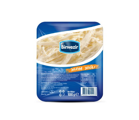 Binvezir Yarım Yağlı Eritme Peyniri