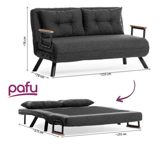 Sando İkili Katlanır Yataklı Koltuk