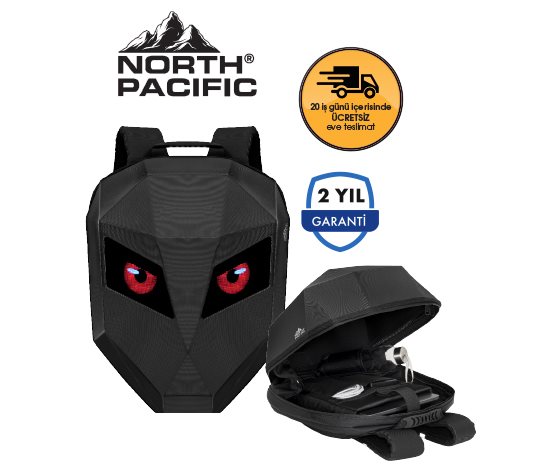 Ledli Motosiklet Sırt Çantası