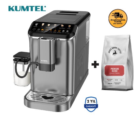 Lattenow Tam Otomatik Espresso Makinesi HCM-02 ve Premium Blend Kahve Çekirdeği