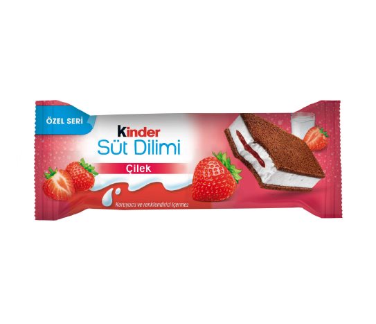 Kinder Çilekli Süt Dilimi
