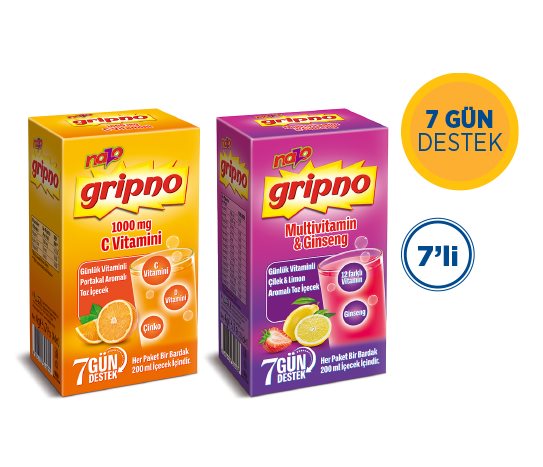Nazo Gripno Vitaminli Toz İçecek Çeşitleri