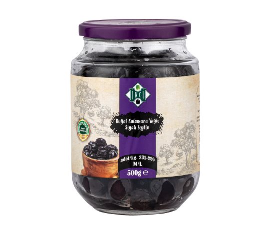 İnci Siyah Zeytin 231-290 Adet/Kg