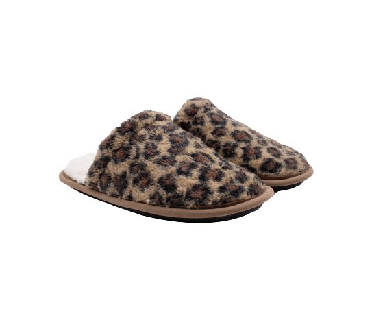 Leopar Desenli Terlik Kadın