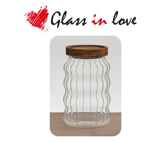 Akasya Kapaklı Borosilikat Kavanoz