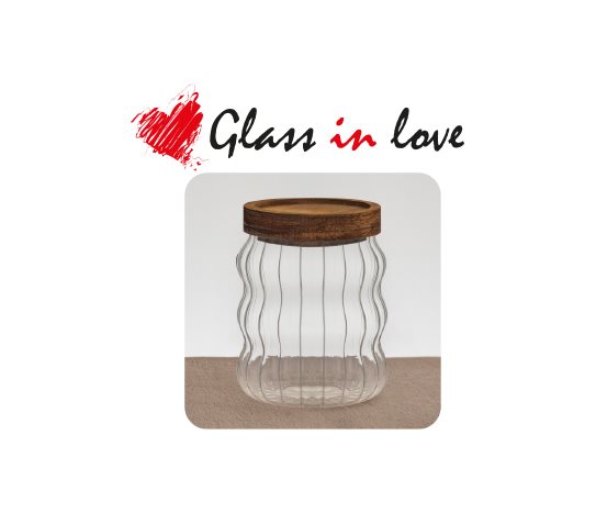 Akasya Kapaklı Borosilikat Kavanoz