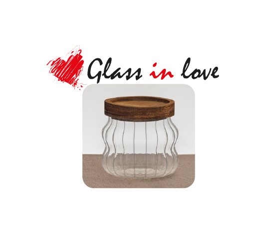 Akasya Kapaklı Borosilikat Kavanoz