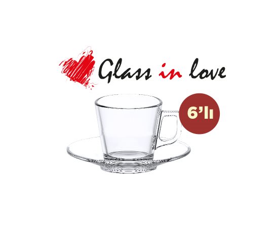 Cam Kahve Fincan Seti