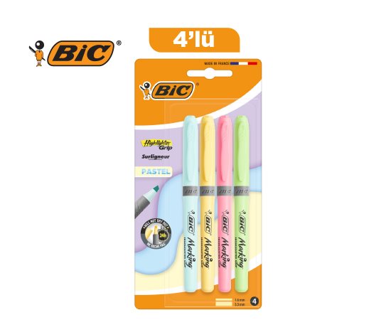 Pastel Renkler Fosforlu Kalem