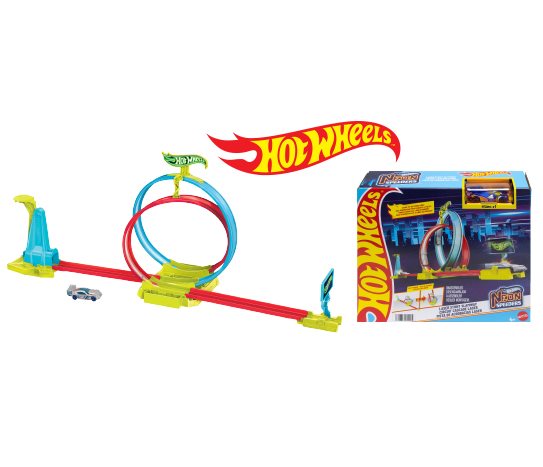 Neon Yarışlar Çifte Çember Pisti