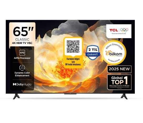 TCL 65 İNÇ 4K HDR GOOGLE TV 65V6C