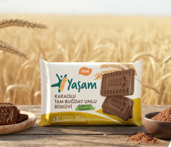 Yaşam TAM BUĞDAYLI KAKAOLU BİSKÜVİ