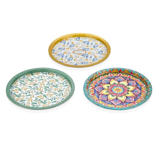 Yuvarlak Metal Tepsi