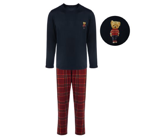 Bisiklet Yaka Pijama Takım Erkek