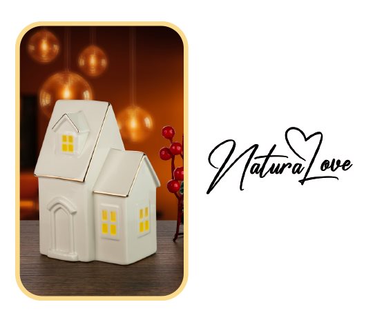 Natura Love Gold Çizgili Ev