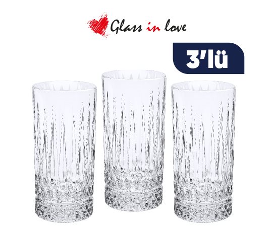 Glass in Love Cam Meşrubat Bardağı