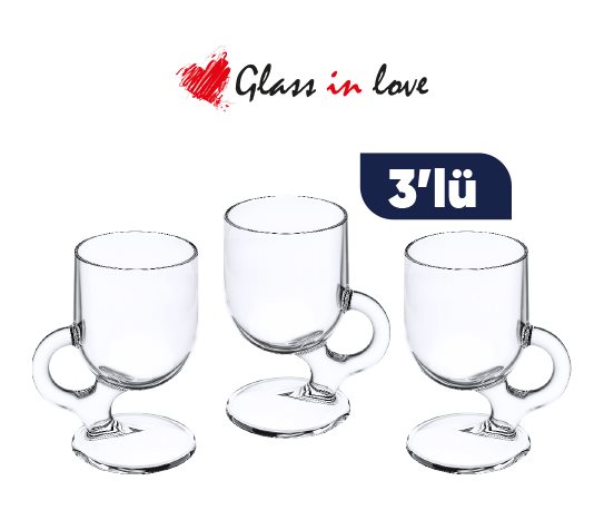Glass in Love Cam Ayaklı Kupa